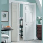 Masonite Logan Primed White 2-panel square molded composite bifold door