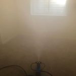 Using dry fogging procedure