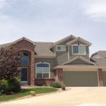 front of a newly painted house
