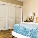 White Custom closet doors