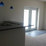 An interior space, likely a kitchen or dining area