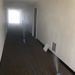 Dry fogging system in the hall way