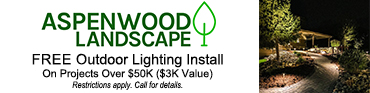 Aspenwood Landscape banner for free outdoor lighting installation