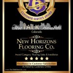 An award received by New Horizons Flooring Co