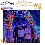 Christmas company greeting card with logo and photo