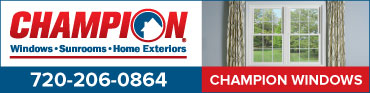 Ad Banner for Champion Windows, Sunrooms, Home Exteriors
