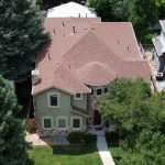 aerial view of installed roof for the whole house