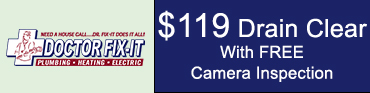 Ad Banner for Doctor Fix It Plumbing, Heating and Electric - Plumbing