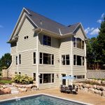 house with James Cedarmill Lap Siding in Monterey taupe