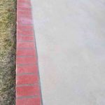 concrete landscape edging, Soldier's Course Edging style