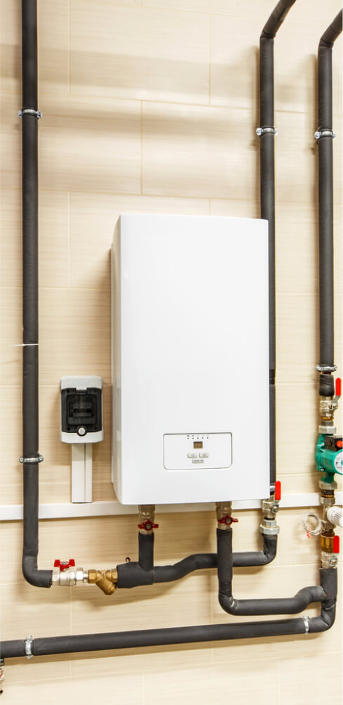 household-electric-water-heater-pump-and-piping