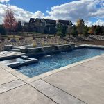outdoor pool surrounded by trees