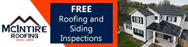 Ad Banner for McIntire Roofing and Siding Inspections
