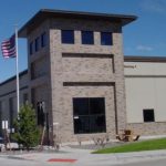structure near the flag pole