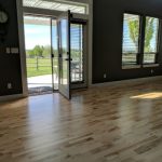 A room with polished hardwood floors