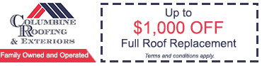 ad banner for Columbine Roofing & Exteriors