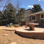 An outdoor living space