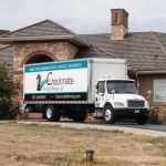 Checkmate Moving and Storage in front of a house