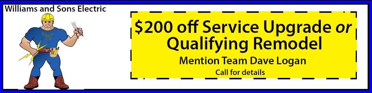 ad banner for Williams and Sons Electric