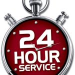 graphic of a 24 hour service clock