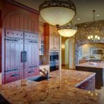 luxurious rustic-style kitchen complete with appliances