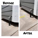 Before and after comparison of a connected outdoor pump