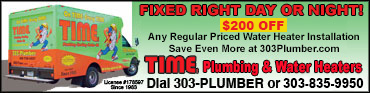 Ad Banner for Time Plumbing & Water Heaters