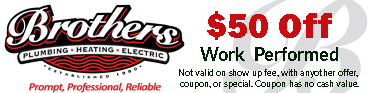 Ad Banner for Brothers Plumbing Heating and Electric - Electrical