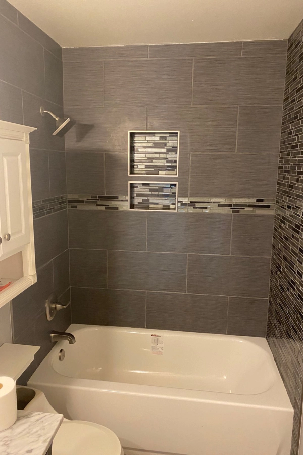 A newly renovated bathroom